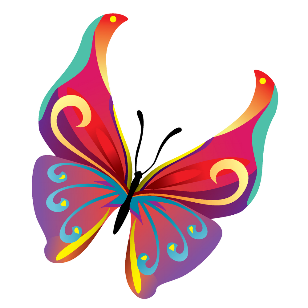 1000x1000 Flying Butterfly Vector Png 3 Png Image