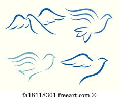 234x194 Free Dove Vector Art Prints And Wall Artwork Freeart