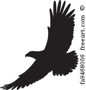 171x179 Free Art Print Of Eagle Wings And Claws Mascot Vector. Flying