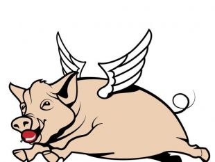 310x233 Flying Pig Vector Image Free Vectors Ui Download