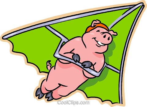480x351 Flying Pig Royalty Free Vector Clip Art Illustration Vc008817