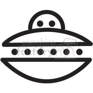 300x300 Royalty Free Ufo Flying Saucer Vector Icon 398485 Icon