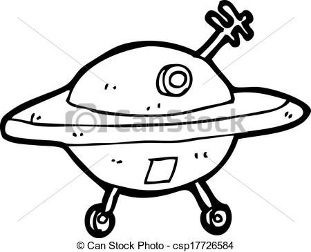 450x365 Cartoon Flying Saucer.