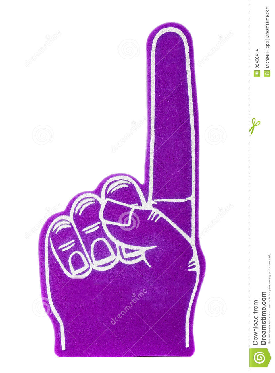 957x1300 Single Clipart Foam Finger