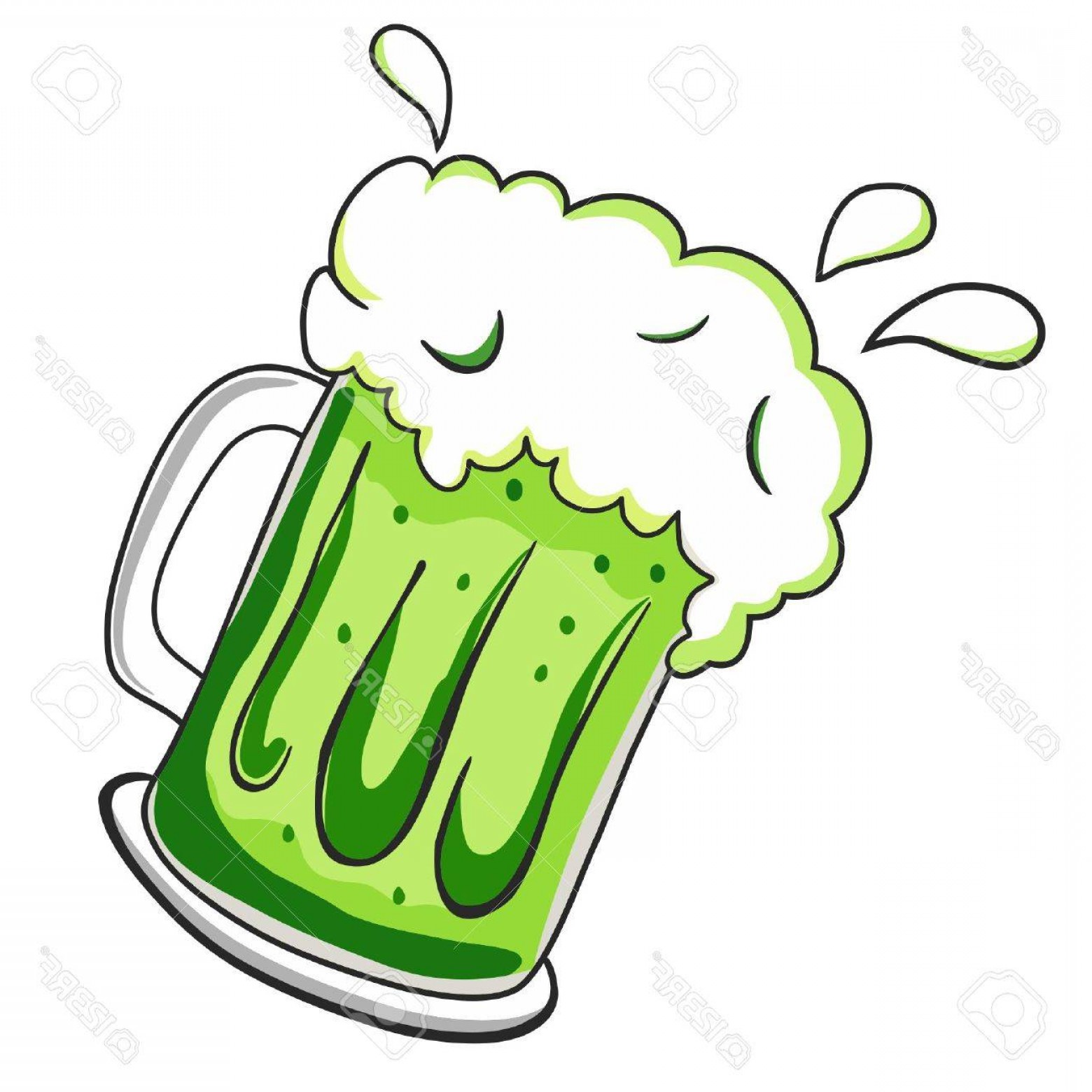 1560x1560 Photostock Vector White Beer Glass With Foam Vector Icon Logotype