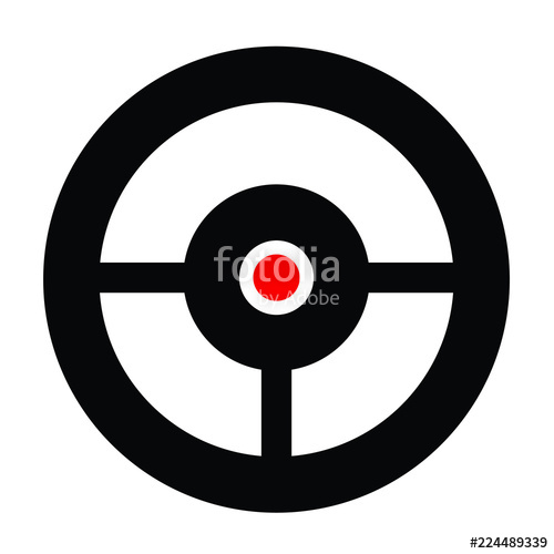 500x500 Target Icon Isolated Vector Illustration Stock Image And Royalty