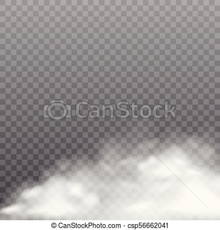 450x470 Realistic Fog Or Smoke On Transparent Background. Vector