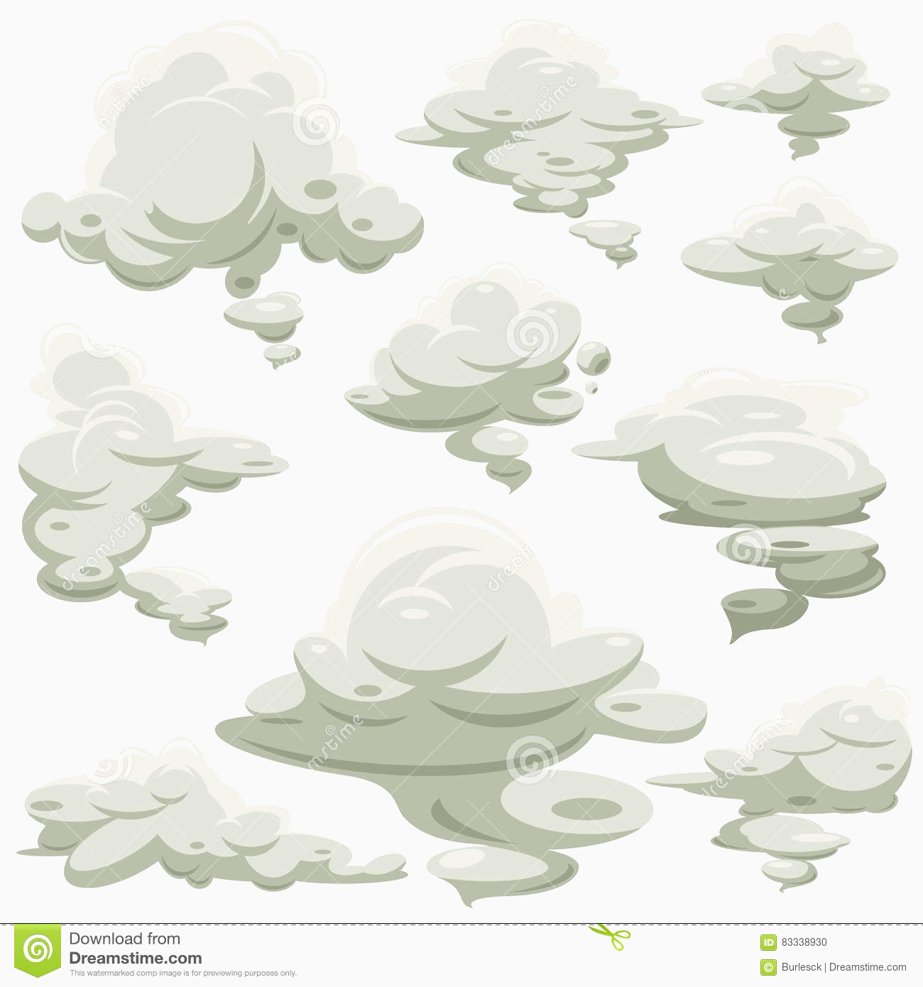 1300x1390 Smoke Vector Luxury Cartoon Smoke Fog Vector Set Stock Vector