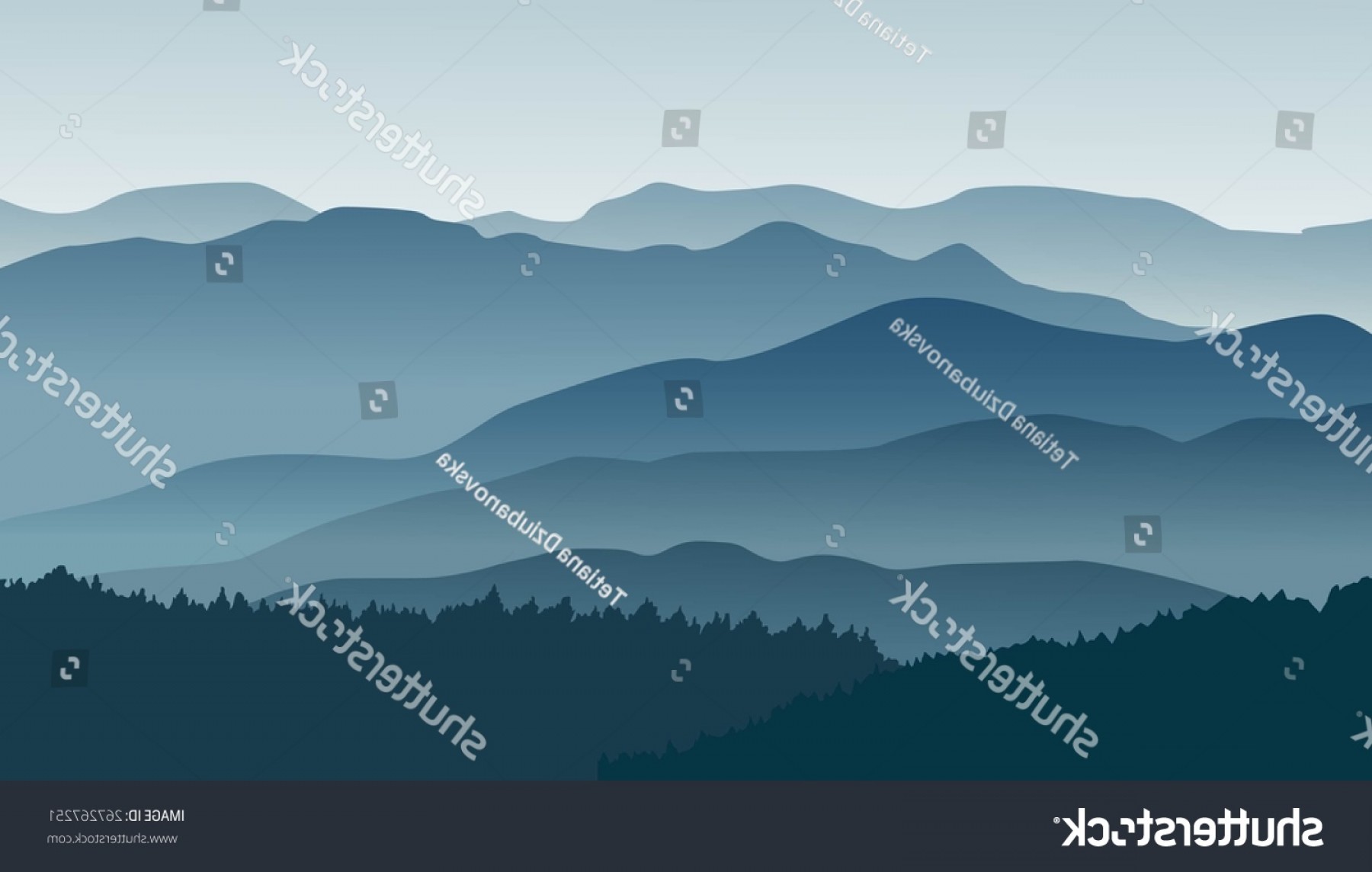 1800x1144 Blue Mountains Fog Vector Illustration Lazttweet