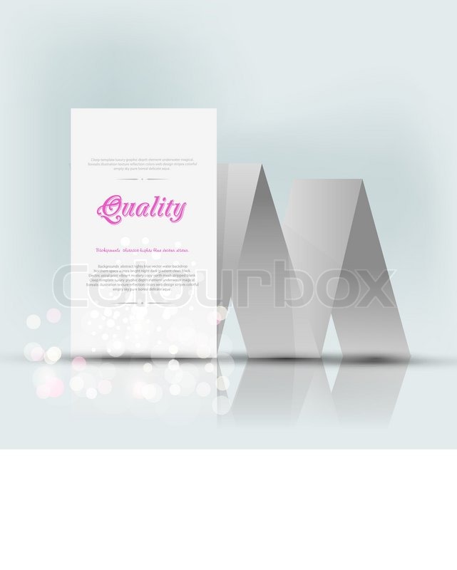 641x800 Vector Abstract Background With Folded Paper Stock Vector
