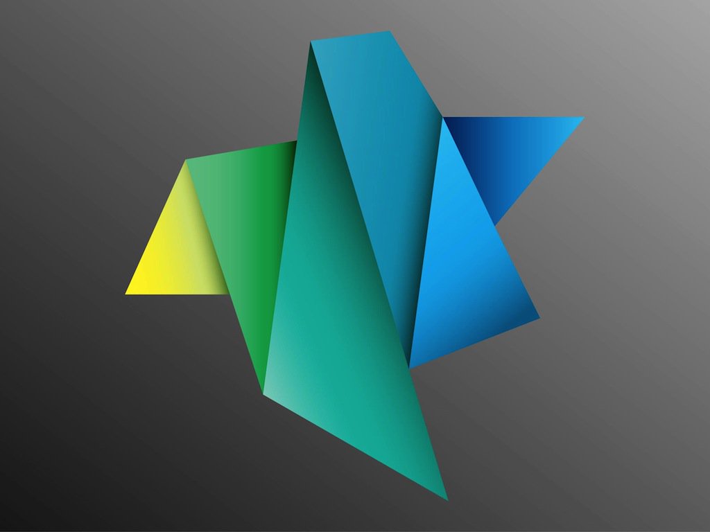 1024x768 Colorful Folded Paper Vector Art Amp Graphics