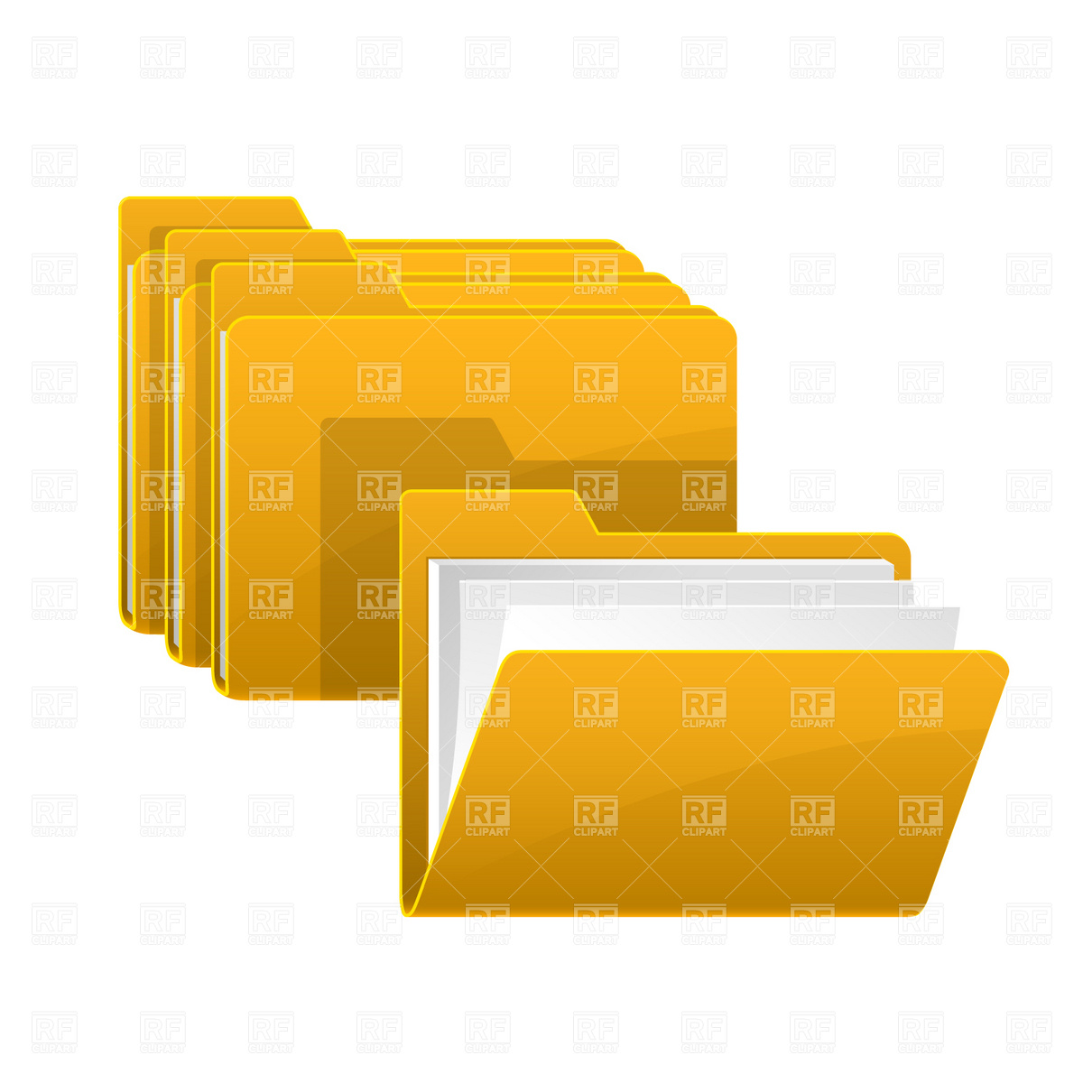 1200x1200 Open Folder Vector Image Vector Artwork Of Icons And Emblems