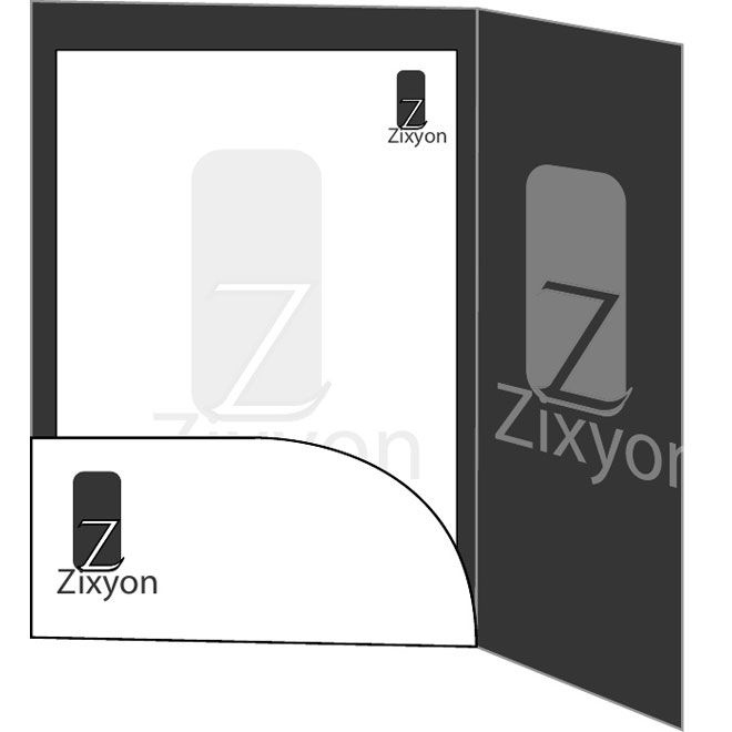 660x660 Paper Folder Vector Template