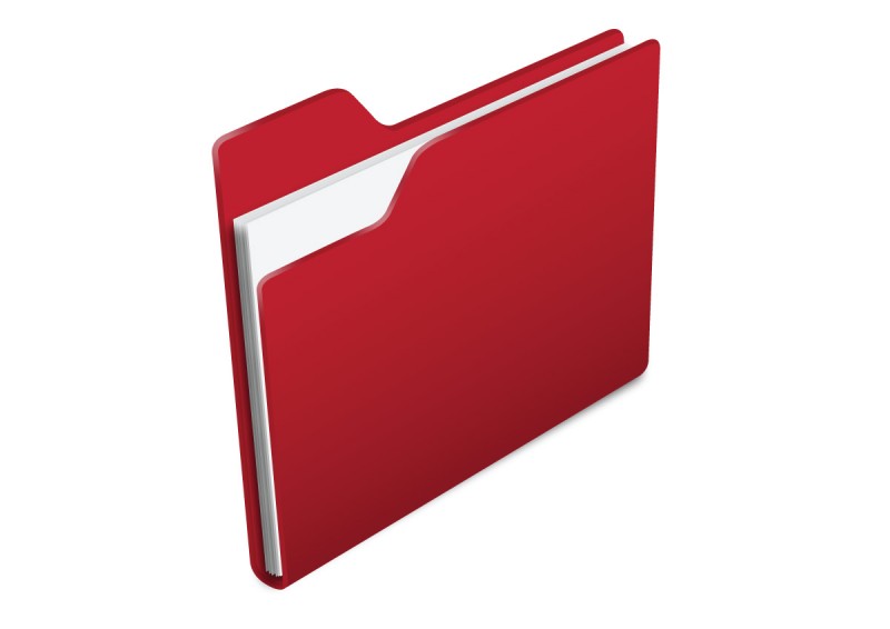 800x566 Red Folder Vector Icon