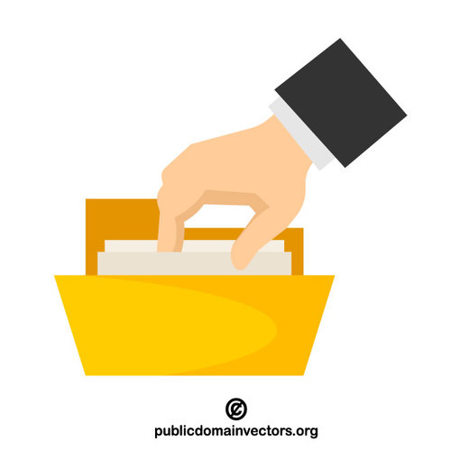 500x500 Document Folder Vector Image Public Domain Vectors