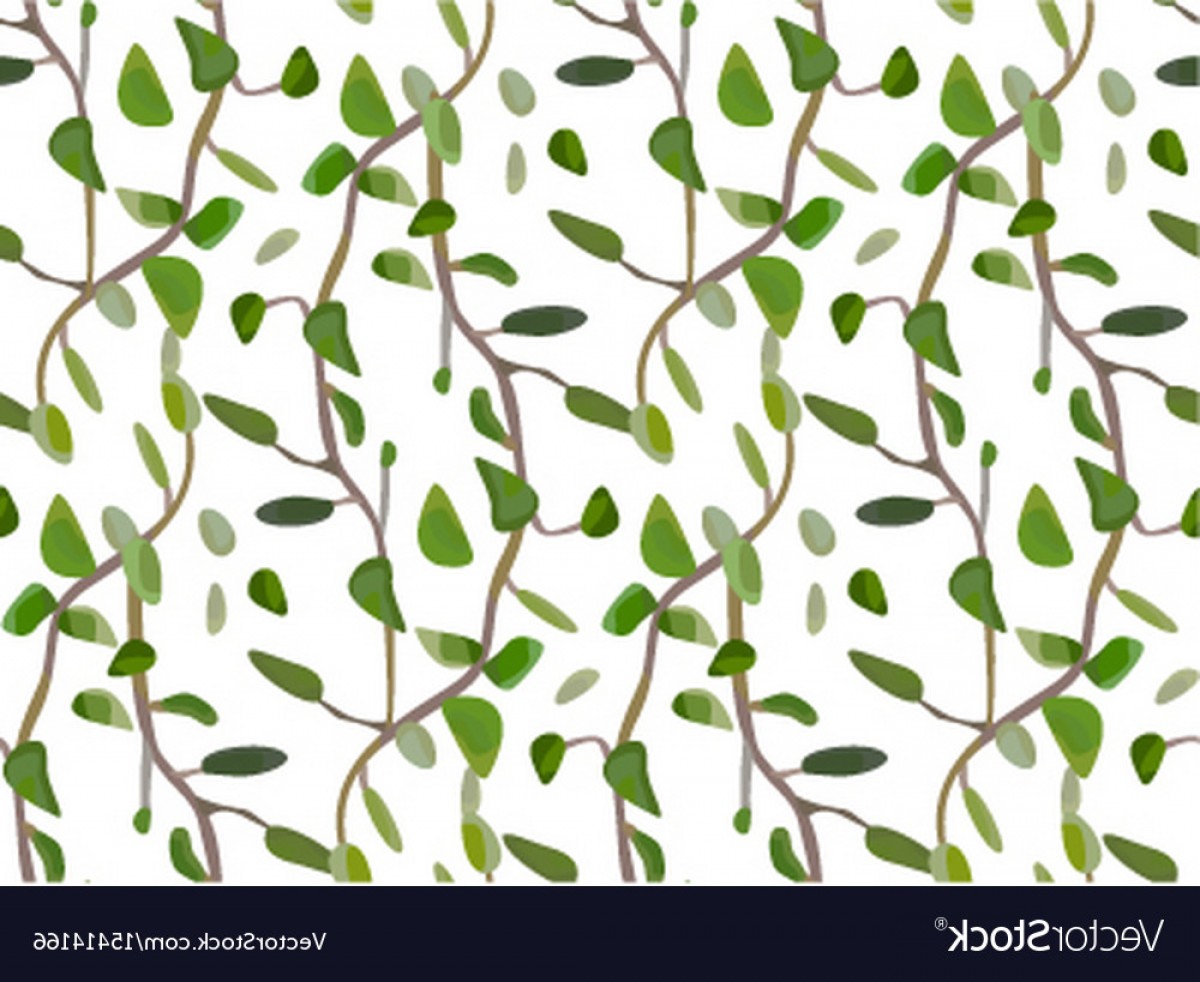 1200x982 Leaves And Interwinted Green Branches Foliage Vector Shopatcloth