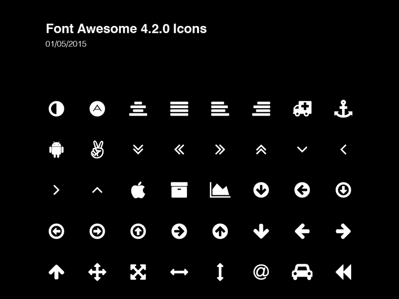 800x600 Font Awesome Icons By Greg Shuster