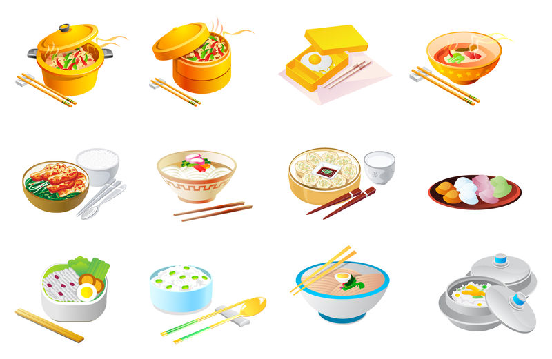 800x521 Chinese Food Icon Vector
