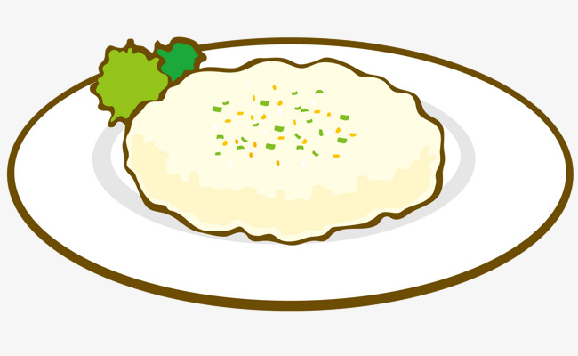650x400 Rice On The Plate, Plate Vector, Vector Diagram, Food Png And