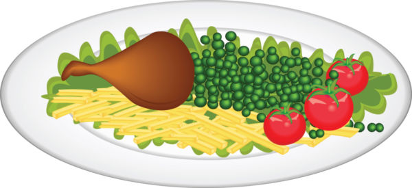 600x275 Plate Of Food Clip Art Vector Image Of Plate Of Food Stock Photo