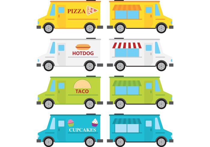700x490 Food Truck Vectors