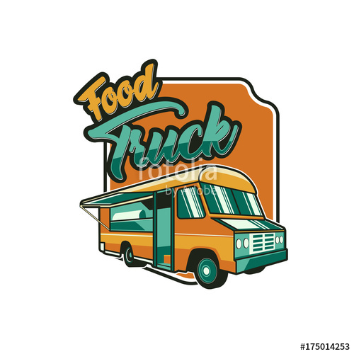 500x500 Street Food Truck Vector Illustration Stock Image And Royalty