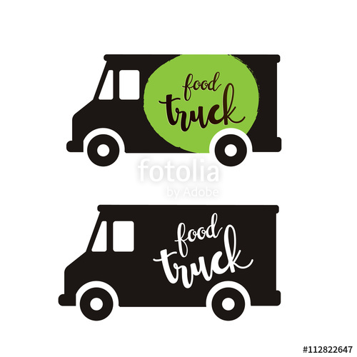 500x500 Food Truck Logo,food Logo Stock Image And Royalty Free Vector