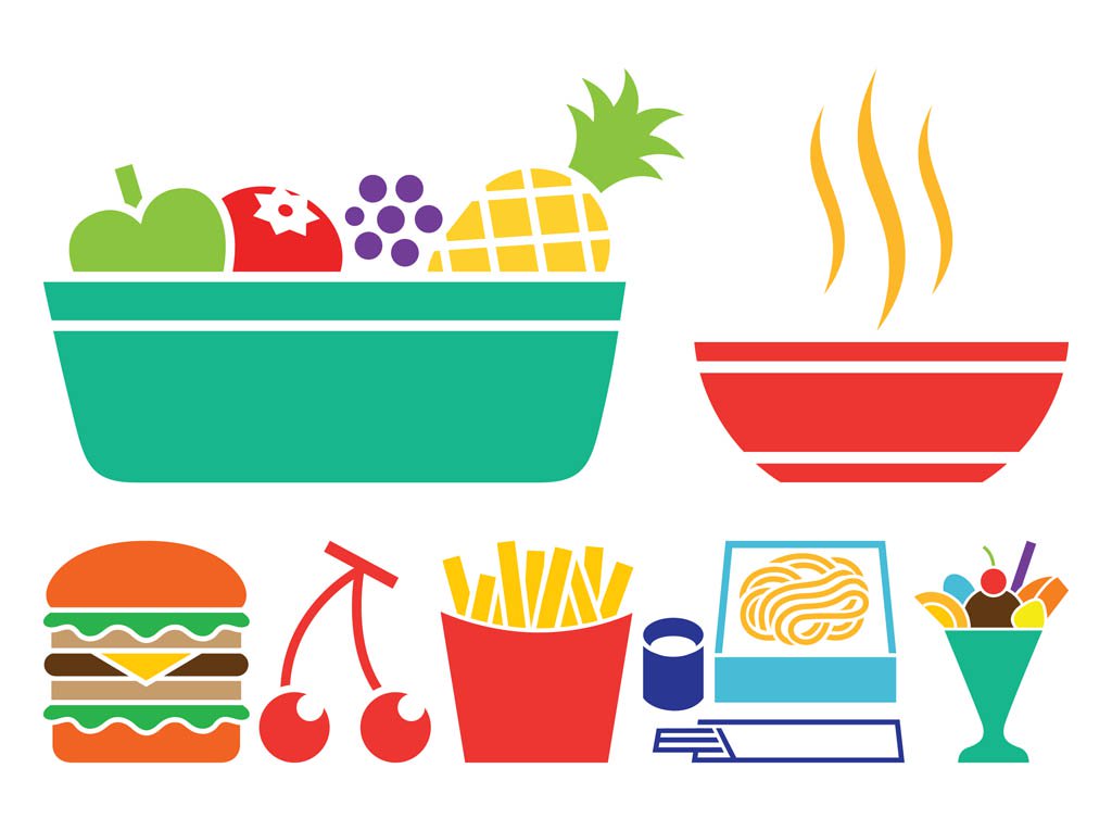 1024x765 Food Icon Set Vector Art Amp Graphics