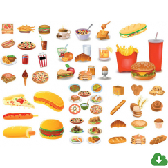 243x243 Free Vector Food Vector