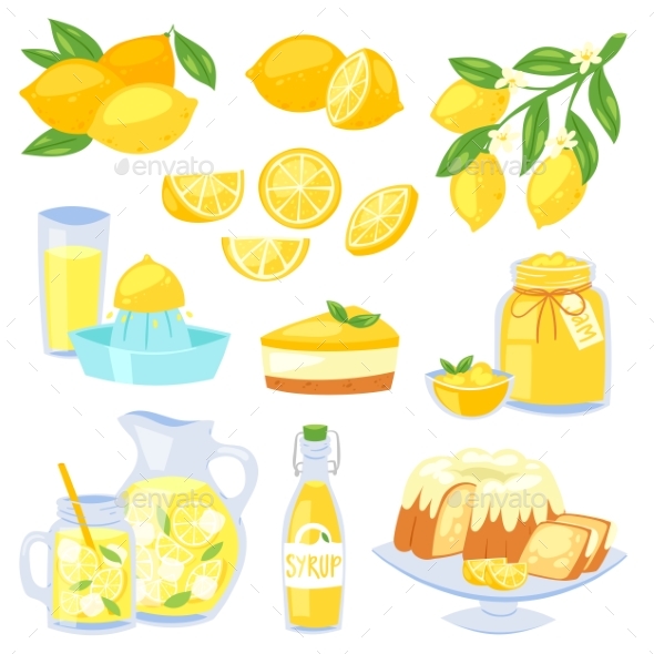 590x590 Lemon Food Vector By Pantimetrok Graphicriver