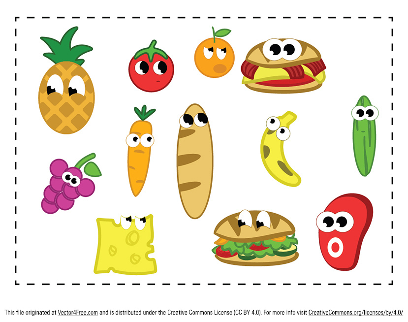 829x654 Free Food Vector Graphics