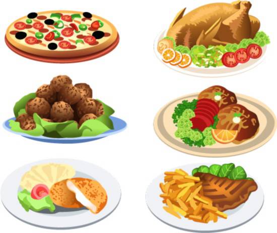 550x464 Western Style Food Vector Vector Biology Free Vector Download