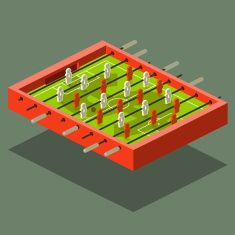 235x235 Foosball Vector Art Illustration Vectors