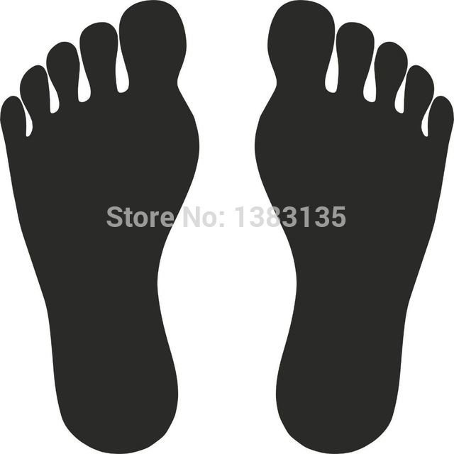 640x640 Foot Vector Image Car Window Sticker Vinyl Decal Funny Jdm And All