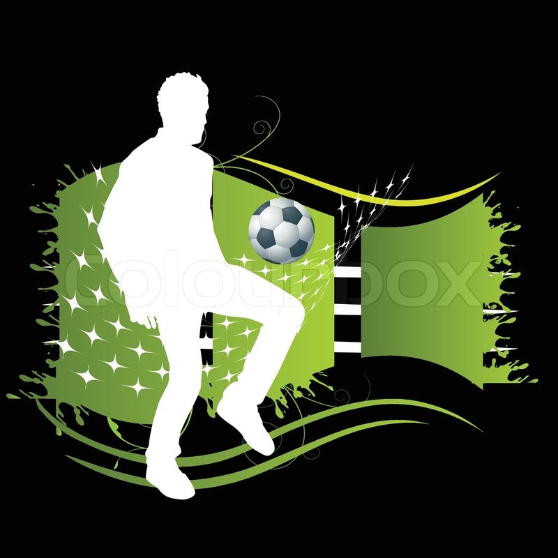 800x800 Football Vector Background Stock Vector Colourbox