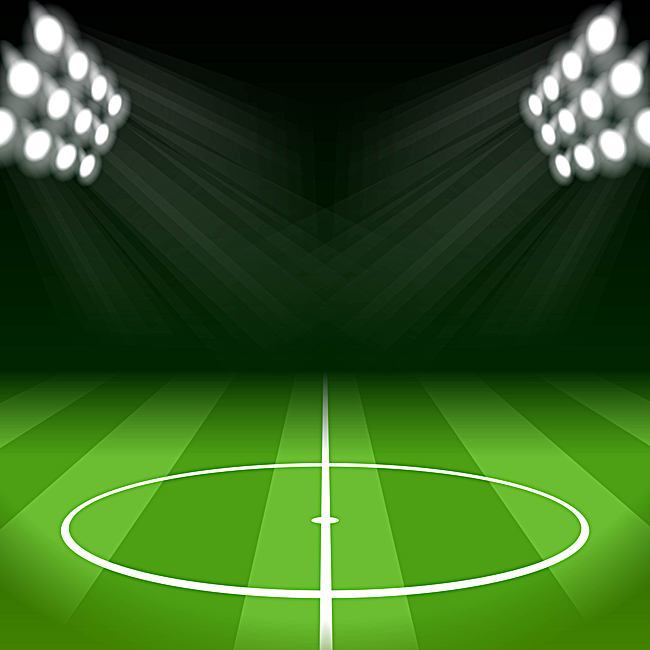 650x650 Soccer Field Background Vector Under The Spotlight, Exquisite
