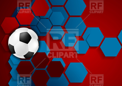 400x283 Abstract Geometric Football Background With Soccer Ball Vector