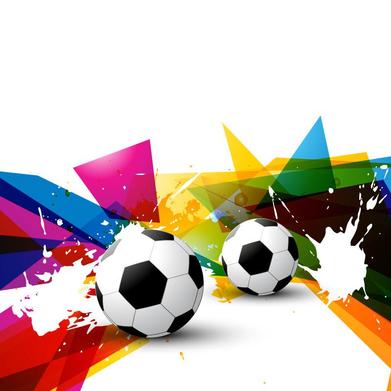 800x800 The Ink Color Football Background Vector [Eps]