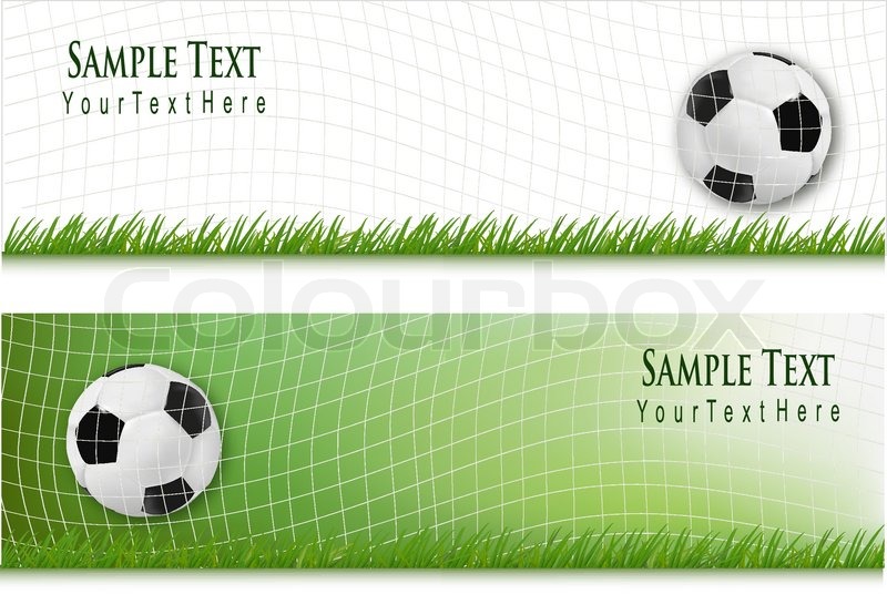 800x555 Two Football Backgrounds. Vector. Stock Vector Colourbox