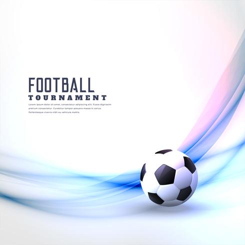 490x490 Stylish Football Background With Abstract Wave