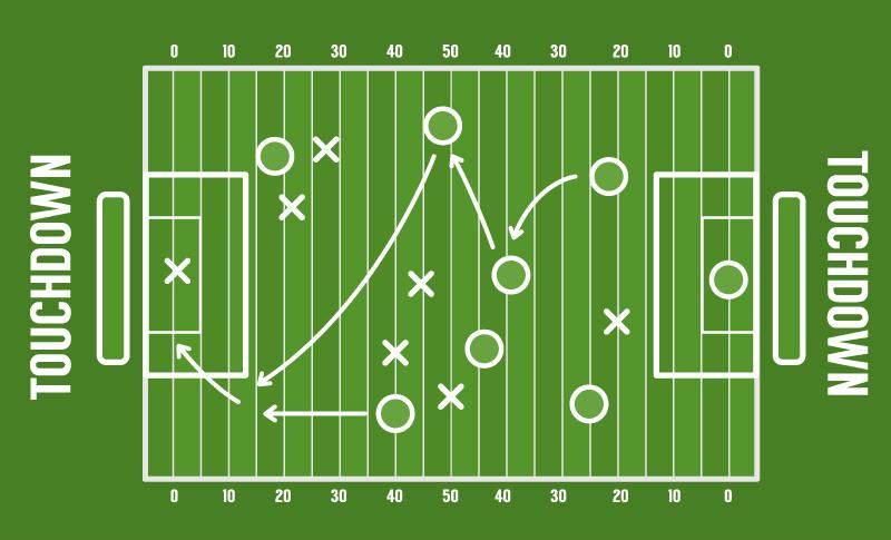 800x485 American Football Field Design Vector [Ai]