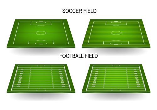 500x350 Green Football Field Vector Design 01 Free Download