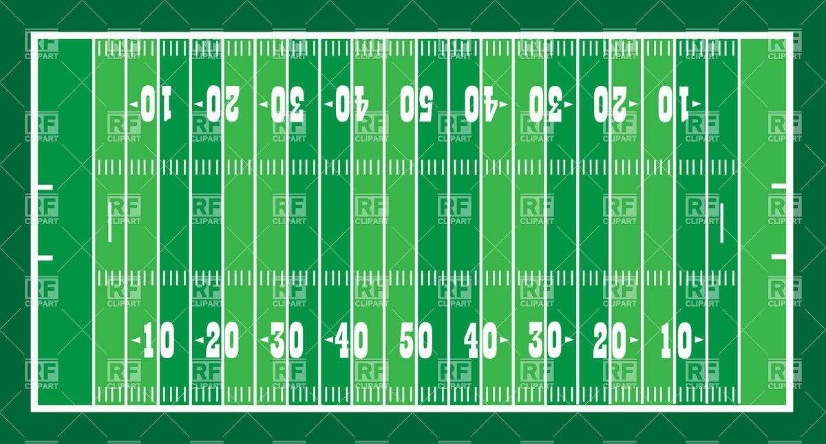 1200x646 American Football Field Layout Vector Image Vector Artwork Of