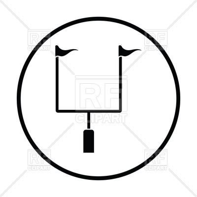 400x400 American Football Goal Post Icon Vector Image Vector Artwork Of