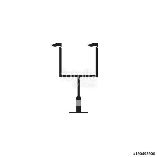 500x500 American Football Goal Post Vector Icon Stock Image And Royalty