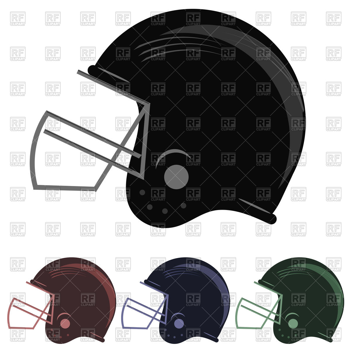 1200x1200 American Football Helmets Vector Image Vector Artwork Of Sport