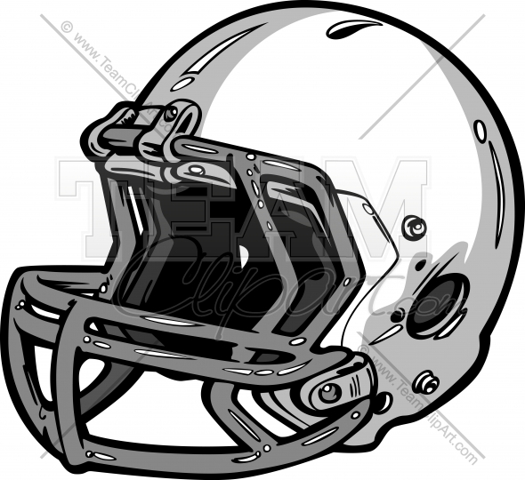 590x540 Football Helmet Vector Clipart Illustration