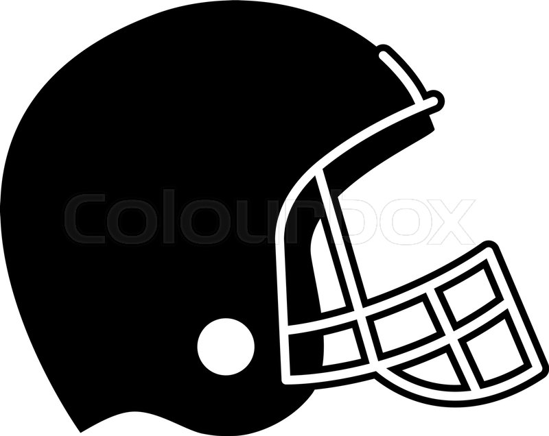 800x636 Football Helmet Vector Icon Stock Vector Colourbox