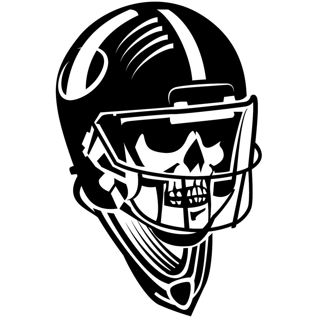 1024x1024 Skull With Football Helmet Vector Illustration If You