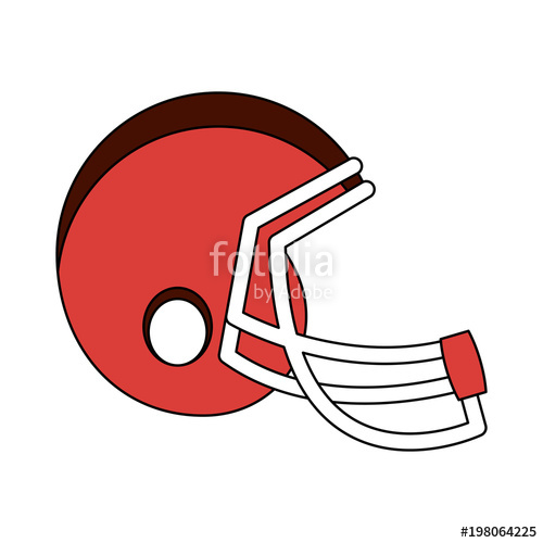 500x500 American Football Helmet Vector Illustration Graphic Design Stock